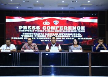 Bareskrim Polri Amakan Dua Tersangka TPPO Myanmar