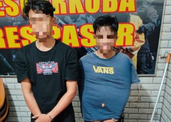Dua Pemuda di Tanah Grogot Ditangkap Gegara Sabu
