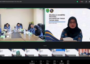 Sri Wahyuni Kembali jadi Ketua KOPRI Kaltim 2026-2031