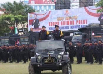 Ketua Komisi II Hadiri Upacara Peringatan HUT ke-78 Brimob