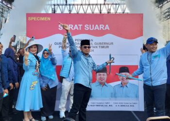 Kampanye Akbar Rudy Mas’ud dan Seno Aji, 20 Ribu Massa Padati Stadion Aji Imbut