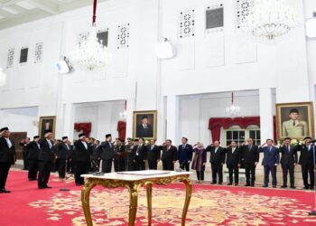 Pimpinan dan Dewas KPK Masa Jabatan 2024-2029 Ucapkan Sumpah