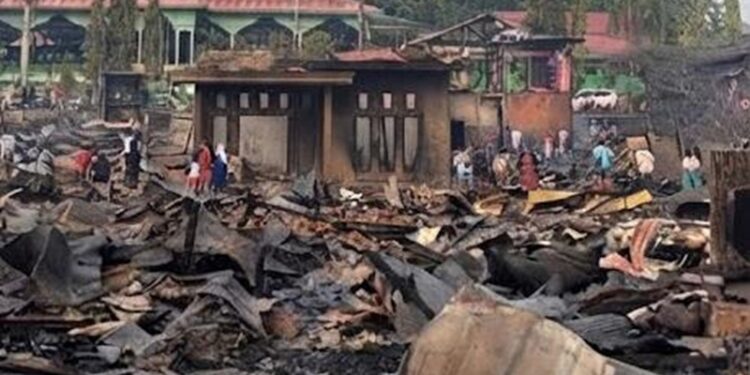 Kawasan Permukiman yang Kebakaran di Tenggarong Minim Sumber Air